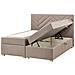 Divano Letto Con Contenitore Tessuto Esquire 160 X 200 Cm Tortora - Foto miniatura 2