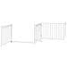 Cancello Cani Porta Pieghevole Bianco 6 Pannelli 480 cm Pioppo - Foto miniatura 5