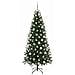 Albero di Natale artificiale con 300 LED Verde 180 cm PE e PVC - Foto miniatura 4