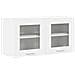 Armadio pensile Riga Bianco 80 x 31 x 40 cm Legno multistrato - Foto miniatura 1
