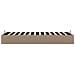 Struttura Letto Pouf senza Materasso 100x200 cm Similpelle - Foto miniatura 8