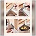 Filtro Angolare Triangolare Per Lavello Da Cucina Bianco Crema - Filtro Residui Alimentari Per Lavello Angolare Beige - Foto miniatura 6