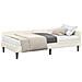 Struttura Letto Angolare con Materasso 2 pcs Crema Velluto - Foto miniatura 1