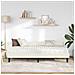 Struttura Letto Angolare con Materasso 2 pcs Crema Velluto - Foto miniatura 3