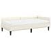 Struttura Letto Angolare con Materasso 2 pcs Crema Velluto - Foto miniatura 4