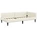 Struttura Letto Angolare con Materasso 2 pcs Crema Velluto - Foto miniatura 6
