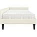 Struttura Letto Angolare con Materasso 2 pcs Crema Velluto - Foto miniatura 8