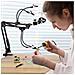 Supporto Universale Con 4 Bracci Flessibili E Morsetti - Precisione E Stabilità | Ideale Per Elettronica E Modellismo | Montaggio Su Banco - Foto miniatura 5
