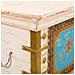 Baule Alto In Legno Multicolore 90x40x80 - Foto miniatura 7