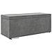Pouf Grigio scuro Velluto e Legno Ingegnerizzato - Foto miniatura 1