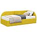 Struttura Letto Angolare con Materasso 2 pcs Giallo Velluto - Foto miniatura 1