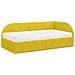 Struttura Letto Angolare con Materasso 2 pcs Giallo Velluto - Foto miniatura 4