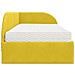 Struttura Letto Angolare con Materasso 2 pcs Giallo Velluto - Foto miniatura 8