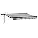 Cornice per Tenda Manuale con LED Antracite e Bianco 3 x 2,5 m - Foto miniatura 1