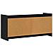 Mobile TV 102 x 33 x 47 cm Rovere Nero Legno ingegnerizzato - Foto miniatura 6