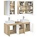 Set di Armadi da Bagno 5 pcs Rovere Sonoma Legno ingegnerizzato - Foto miniatura 3