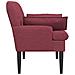 Loveseat con bottoni imbottiti Rosso Vino 111 x 68 x 80 cm - Foto miniatura 4