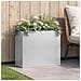 Vaso da giardino Argento 50 x 20 x 40 cm Acciaio zincato - Foto miniatura 2
