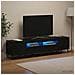 Mobile TV LED a 3 pezzi Nero Legno ingegnerizzato - Foto miniatura 3