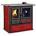 Cucina a Legna Rosa Liberty Potenza Termica Nominale 6,5 kW 185 m3 Riscaldabili Colore Bordeaux - Foto miniatura 1