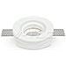 Porta Faretti Led Gu10 Incasso Rotondo Gesso Bianco Vt-771 3652 - Foto miniatura 2