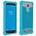 Cover Bumper Universale Smartphone Da 5 A 5.3 Pollici In Silicone Gel Azzurro - Foto miniatura 2