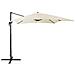 Ombrellone Da Giardino Beige / grigio Scuro 250 X 250 X 235 Cm Monza - Foto miniatura 13