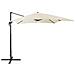Ombrellone Da Giardino Beige / grigio Scuro 250 X 250 X 235 Cm Monza - Foto miniatura 12