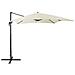 Ombrellone Da Giardino Beige / grigio Scuro 250 X 250 X 235 Cm Monza - Foto miniatura 7