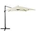 Ombrellone Da Giardino Beige / grigio Scuro 250 X 250 X 235 Cm Monza - Foto miniatura 11