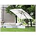 Ombrellone Da Giardino Beige / grigio Scuro 250 X 250 X 235 Cm Monza - Foto miniatura 8