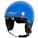 Casco Jet Demi Scooter Moto Omologato Ece 22 Visiera Parasole Blu S - Foto miniatura 4