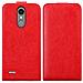 Custodia Compatibile Con Lg K8 2017 In Rosso Mela - Coperchio Protettivo In Design Flip Con Chiusura Magnetica - Foto miniatura 3