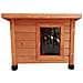 Cuccia per Gatti da Esterno 57x45x43 cm in Legno Marrone - Foto miniatura 1