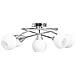 Lampadario Con Paralumi In Ceramica 5 Lampadine E14 A Coppa - Foto miniatura 2