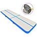 Tappetino Ginnastica Gonfiabile con Pompa 800x100x15cm PVC Blu - Foto miniatura 1