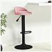 Sgabello Da Bar Rosa In Velluto - Foto miniatura 1