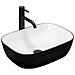 Lavabo Da Appoggio Belinda White Black - Foto miniatura 1