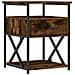 Comodino Rovere Fumo 40x42x55 Cm Legno Multistrato - Foto miniatura 1