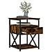 Comodino Rovere Fumo 40x42x55 Cm Legno Multistrato - Foto miniatura 5