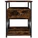 Comodino Rovere Fumo 40x42x55 Cm Legno Multistrato - Foto miniatura 6