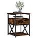 Comodino Rovere Fumo 40x42x55 Cm Legno Multistrato - Foto miniatura 7