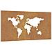 Decorazione Muro Giardino 105x55 Cm Mappa Mondo Acciaio Corten - Foto miniatura 2