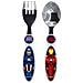 Set 2 Posate Blu Per Bambini In Acciaio Inossidabile Avengers Captain America Iron Man Con Punte Arrotondate - Foto miniatura 2