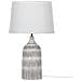 Lampada Da Tavolo Georgina Ceramica Grigio - Foto miniatura 4