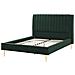 Letto Velluto Marville 140 X 200 Cm Verde Smeraldo - Foto miniatura 4