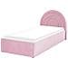 Letto Contenitore Velluto Rosa 90 X 200 Cm Anet - Foto miniatura 6