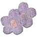 Set Di 2 Cuscini Sorrel Cotone 30 X 30 Cm Viola Fiore - Foto miniatura 4