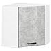 Mobile da cucina pensile ad angolo OLIWIA, 1 anta, 60x30x58 cm, Colore Bianco e Grigio Cemento - Foto miniatura 1