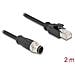 Cavo M12 codificato A a 8 pin maschio per RJ45 maschio PVC 2 m - Foto miniatura 2